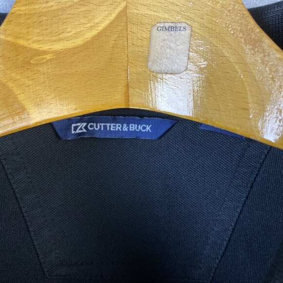 Cutter & Buck Shirt Mens XXL Black Performance DryTec Long Sleeve Golf Polo EUC - Picture 3 of 13